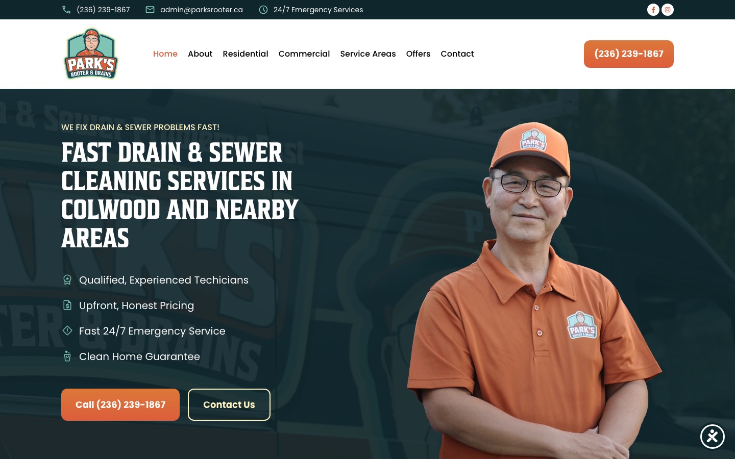 The current homepage